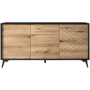 Best Mobilier Buffet bas industriel 154 cm noir / bois