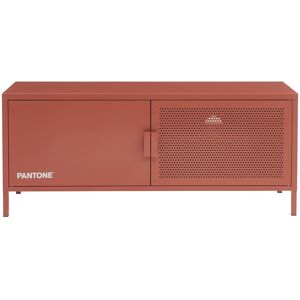 Drawer Meuble TV 2 portes en metal PANTONE L120cm terracotta