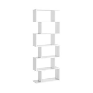 Calicosy Bibliothèque blanche à 6 niveaux - L70 x H190,5 cm