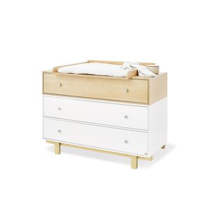 Pinolino Commode a langer avec 3 tiroirs et plateau a langer amovible Multicolore 78x126x99cm