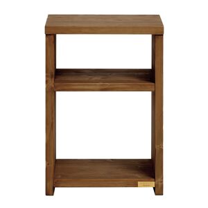 Hannun Table de chevet en bois d'epicea de couleur marron