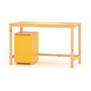 WNM Group Bureau enfant en pin massif&MDF 120x60 jaune - Publicité