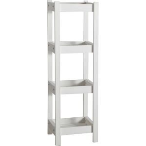 Lastdeco Étagère en Bois Mdf Blanc, 26x24x86 cm Blanc 26x86x24cm