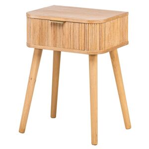 Nordlys Table de chevet 1 tiroir en bois naturel - Publicité
