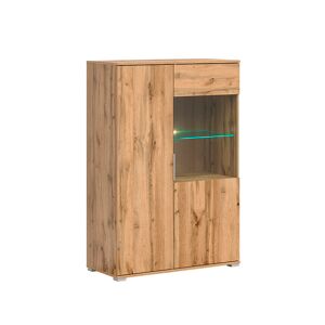 Petits meubles Vaisselier 2 portes stratifies naturel Beige 90x132x41cm