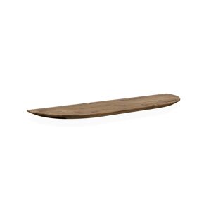 Decowood Étagere arrondie en bois de sapin flottant vieilli 120x3,2cm