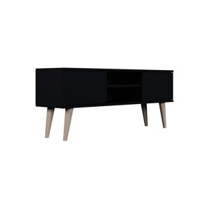 Petits meubles Meuble tv 120 cm noir Noir 120x35x55cm