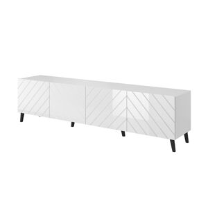 Best Mobilier Meuble TV style contemporain 200 cm blanc