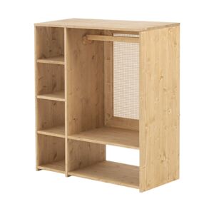 Hannun Armoire Montessori en bois de couleur naturel Beige 105x112x42cm