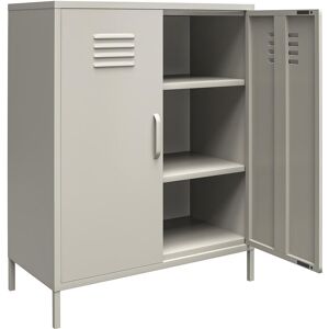 Dorel Home Armoire avec 1 porte en métal taupe - Publicité