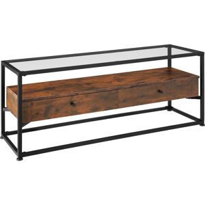 Tectake Buffet bas Style Industriel Bois fonce industriel, rustique