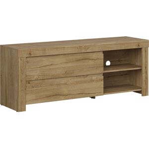 Petits meubles Meuble TV 2 tiroirs 156 cm panneaux agglomérés naturel Beige 156x60x42cm