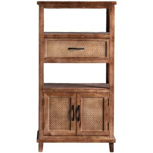 Mathi Design Rangement en bois H 121 Marron 35x121x63cm