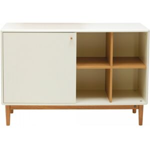 Meubles & Design Buffet 130cm en bois avec placard et niche beige