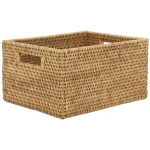 Aubry Gaspard Panier de rangement en rotin naturel 38 x 30 x 20 cm