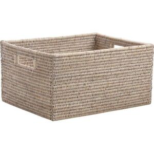 Aubry Gaspard Corbeille rangement en rotin 38 x 30 x 20 cm