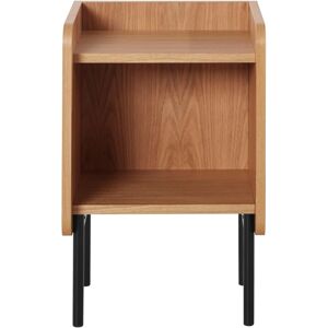 Terre de Nuit Chevet scandinave avec 1 niche et pieds en metal noir