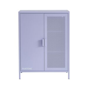 Drawer Buffet haut 2 portes en metal PANTONE H100cm lilas