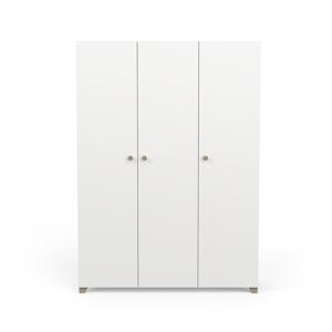 Calicosy Armoire 3 portes et penderie + lingere - L135 x H188cm