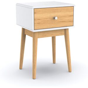 Hypnia Table de chevet en bois blanc Alba