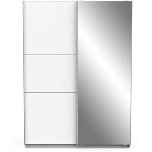 Calicosy Armoire 2 portes coulissantes et miroir - L148 cm - Publicité