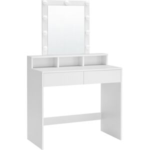 VASAGLE Coiffeuse avec grand miroir