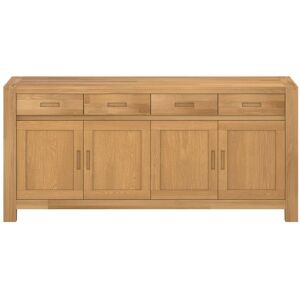 CAMIF Buffet 4 portes, 4 tiroirs en bois finition chene huile