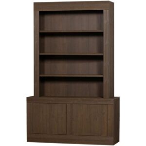 Armoire 2 portes en pin ombre