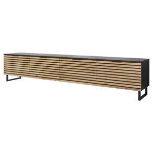 Best Mobilier Meuble TV style contemporain 200 cm noir / bois