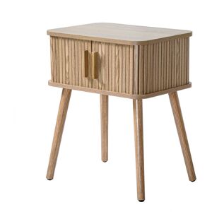 Calicosy Table de Chevet Vintage Décor Bois 2 Portes Coulissantes - H58.5 cm - Publicité