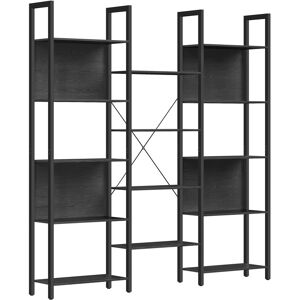 VASAGLE Bibliotheque avec 14 etageres 24 x 158 x 166 cm noir d'encre