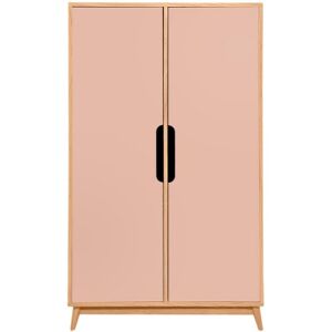 Armoire Flak en chêne et rose blush - Kulile - Publicité