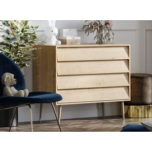 Nateo Concept Commode 4 tiroirs BOSQUE - Chêne