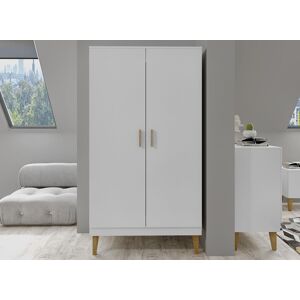 Nateo Concept Armoire 2 portes DREAM - Blanc/Chêne