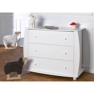 Nateo Concept Commode 3 tiroirs CALTON - Blanc