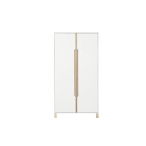 Nateo Concept Armoire 2 portes ETHAN - Blanc/Bois - Publicité