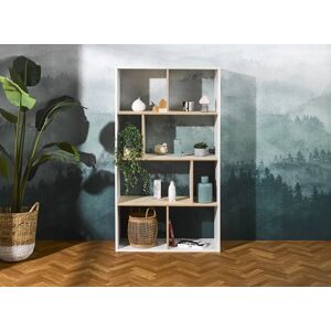 Nateo Concept Bibliotheque 8 cases SYMI ? Blanc/Bouleau