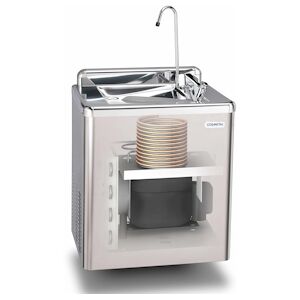 COSMETAL Fontaine Refrigeree Reseau Murale Detente Directe Avec Banc De Glace 1 Sortie Inox RIVER IB 30UP I