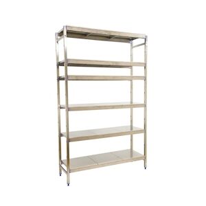 SimonRack Étagère en acier inoxyable initiel SIMONINOX 6 plateaux 1600x3290x500 mm (haut x largeur x profondeur)