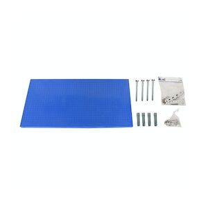 SimonRack Panneau métallique pour rangement d'outils 1500x400 BLEU + 22 crochets + 3 accessoires