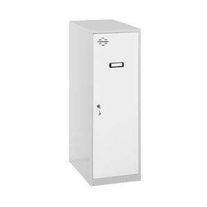 SimonRack Vestiaire métallique Single mini démonté 1 porte GRIS/BLANC 915x300x500 mm (haut x largeur x profondeur)