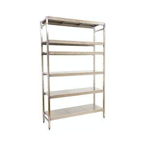 SimonRack Étagère en acier inoxyable initiel SIMONINOX 6 plateaux 1600x1260x400 mm (haut x largeur x profondeur)