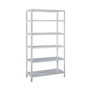 SCHULTE Regalwelt Etagère emboîtable avec 5 tablettes PowerMAX, charge admissible 65 kg, 190x100x40 cm (hxlxp), blanc, Etagère de cave