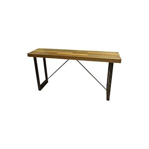 Console fer et bois 160 x 40 H:80