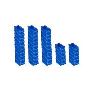 PROREGAL 40x Bac à bec bleu 2.0   HxLxP 7,5x10x17,5cm, 0,8L   Boîte de visualisation, boîte d'étagère - Publicité