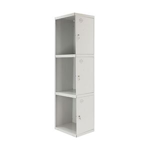 SimonRack Cassier métallique 3 portes ADDITIONNEL démonté GRIS/GRIS 1800x400x500 mm (haut x largeur x profondeur)