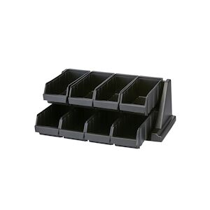 CAMBRO - 8RS8-110 -Support avec 8 casiers - 64,8 x 48,8 x 24,1 cm - Noir