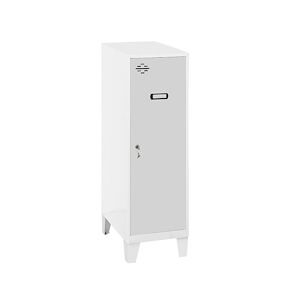 SimonRack Vestiaire métallique mini démonté 1 porte BLANC/GRIS 1015x400x500 mm (haut x largeur x profondeur)