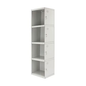 SimonRack Cassier métallique 4 portes ADDITIONNEL démonté GRIS/GRIS 1800x300x500 mm (haut x largeur x profondeur)