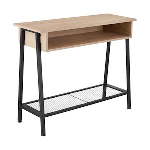 tectake Table console Tralee 100x35x80,5cm - Bois clair industriel, Chêne Sonoma -404721